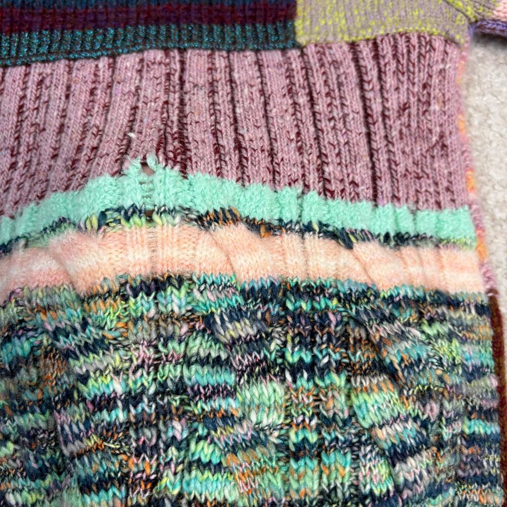 Marc Jacobs Wool Mohair Blend Patchwork Knit Swea… - image 5